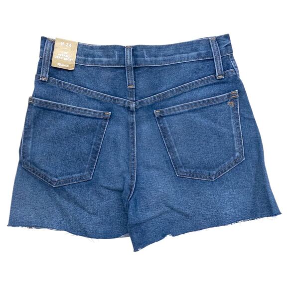 Madewell The Perfect Jean Short Women's 24 Ullman Wash Cutoff High Rise - Picture 3 of 5
